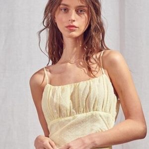 Lemon Floral Mini Dress